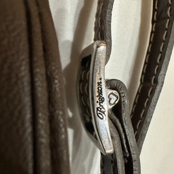 Brighton Bella Luna Small Leather Wallet Clutch Crossbody Brown - Picture 3 of 6